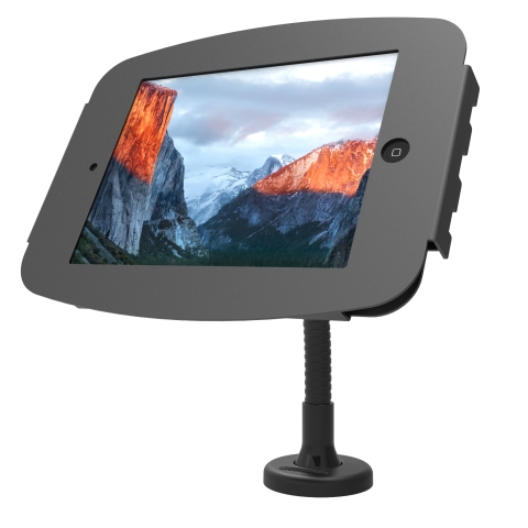 Compulocks Space Flex Arm iPad 12.9" Counter Top Kiosk Black