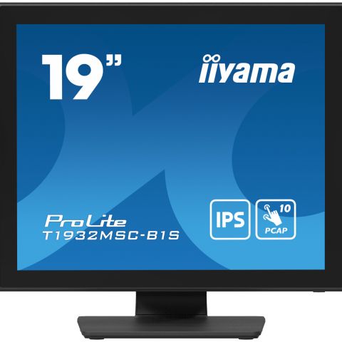 iiyama ProLite T1932MSC-B1S écran plat de PC 48,3 cm (19") 1280 x 1024 pixels Full HD LED Écran tactile Dessus de table Noir