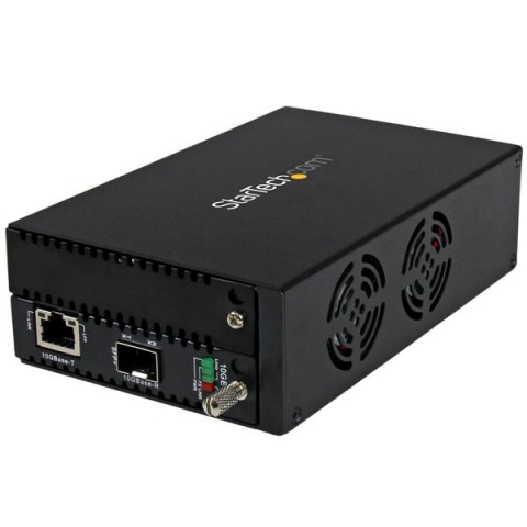 StarTech.com Convertisseur de média fibre optique 10 Gigabit Ethernet avec SFP+ ouvert