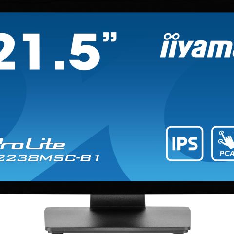 iiyama ProLite T2238MSC-B1 écran plat de PC 54,6 cm (21.5") 1920 x 1080 pixels Full HD LED Écran tactile Noir