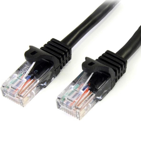 StarTech.com 45PAT5MBK câble de réseau Noir 5 m Cat5e U/UTP (UTP)