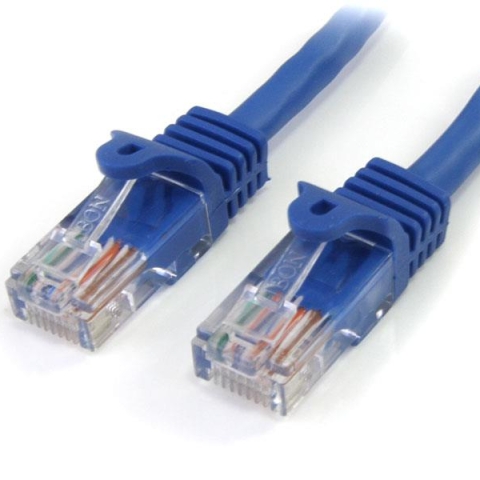 StarTech.com 45PAT5MBL câble de réseau Bleu 5 m Cat5e U/UTP (UTP)