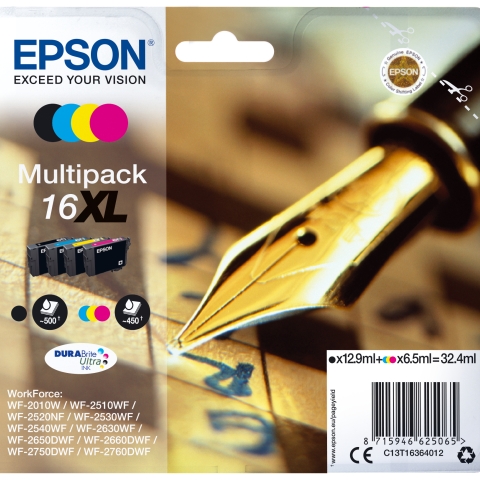 INK CARTRIDGE BLACK/COLOUR 16XL