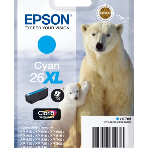 CLARIA HOME INK CYAN 26XL