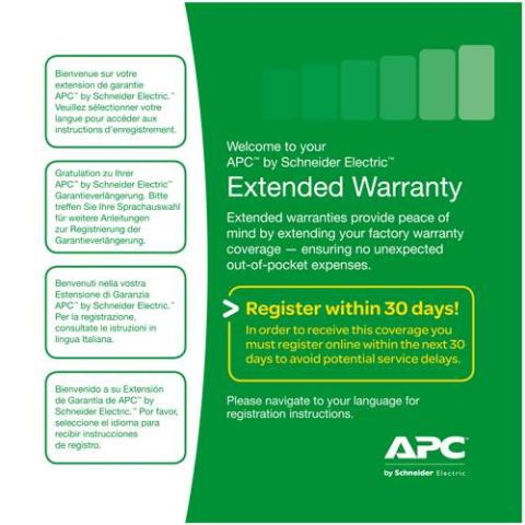 APC WBEXTWAR1YR-AC-01 extension de garantie et support