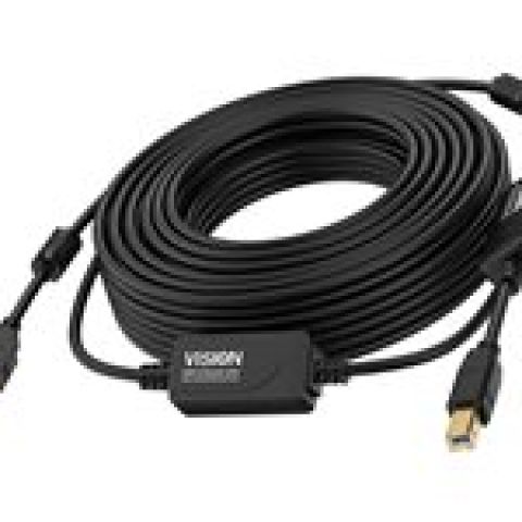 Vision TC 15MUSB+/BL/2 câble USB 15 m USB 2.0 USB A USB B Noir