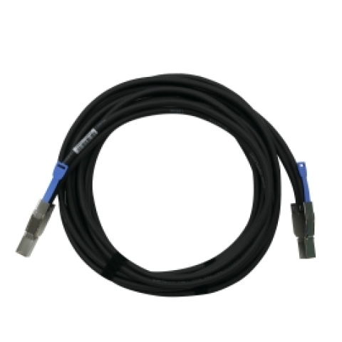 câble Serial Attached SCSI (SAS) 3 m Noir, Métallique