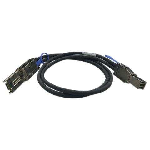câble Serial Attached SCSI (SAS) 1 m Noir, Métallique