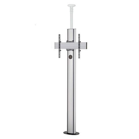 B-Tech BT8702 190,5 cm (75") Noir, Argent Du sol au plafond