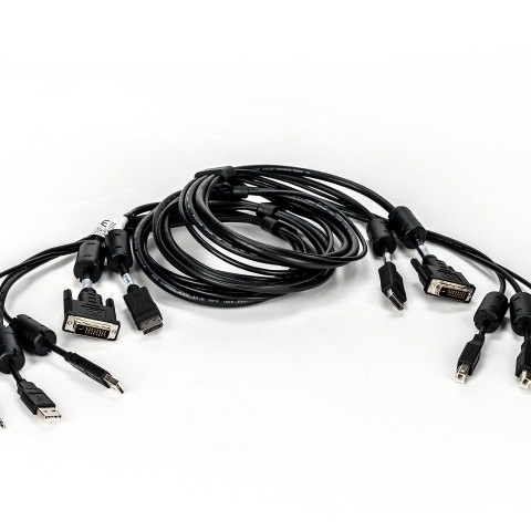 CABLE 1 DVI-D/1 DIST/2 USB/1 AUDIO 6FT