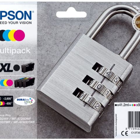 Epson Padlock 35XL cartouche d'encre 1 pièce(s) Original Rendement élevé (XL) Noir, Cyan, Magenta, Jaune