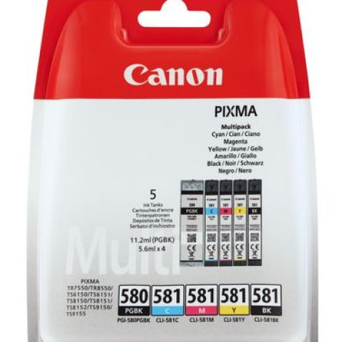 PGI580XL / CLI581 BK/CMYK