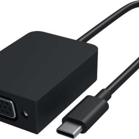 Microsoft Surface HFT-00003 adaptateur et connecteur de câbles USB-C VGA Noir