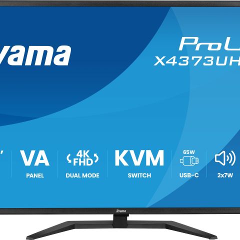 iiyama ProLite X4373UHSU-B2 écran plat de PC 109,2 cm (43") 3840 x 2160 pixels 4K Ultra HD LED Noir