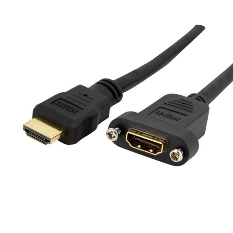 StarTech.com Câble HDMI standard à montage sur panneau de 91 cm - F/M