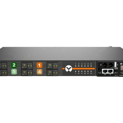Vertiv Geist MGS3E1R6-12CF13-3PS56B2H10-S unité de distribution d'énergie 12 sortie(s) CA 0U Noir
