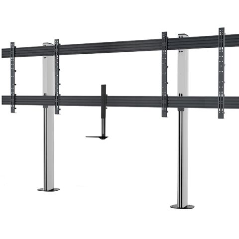 B-Tech BT8538 2,18 m (86") Noir, Argent Sol