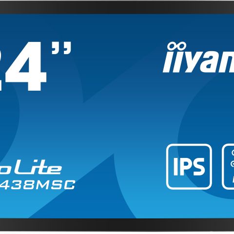 iiyama PROLITE Carte A numérique 61 cm (24") LED 600 cd/m² Full HD Noir Écran tactile