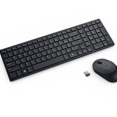 DELL KM555 clavier Souris incluse Universel RF sans fil + Bluetooth QWERTY Noir