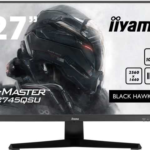 iiyama G-MASTER G2745QSU-B1 écran plat de PC 68,6 cm (27") 2560 x 1440 pixels Dual WQHD LED Noir