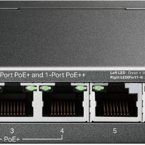 TP-Link TL-SG1006PP commutateur réseau Non-géré Gigabit Ethernet (10/100/1000) Connexion Ethernet, supportant l'alimentation via ce port (PoE) Gris