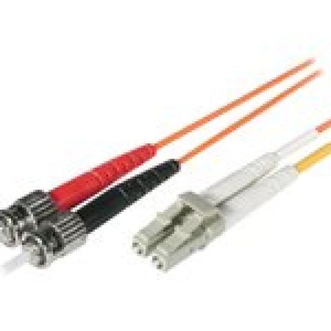 C2G LC-ST 62.5/125 OM1 Duplex Multimode PVC Fiber Optic Cable (LSZH)