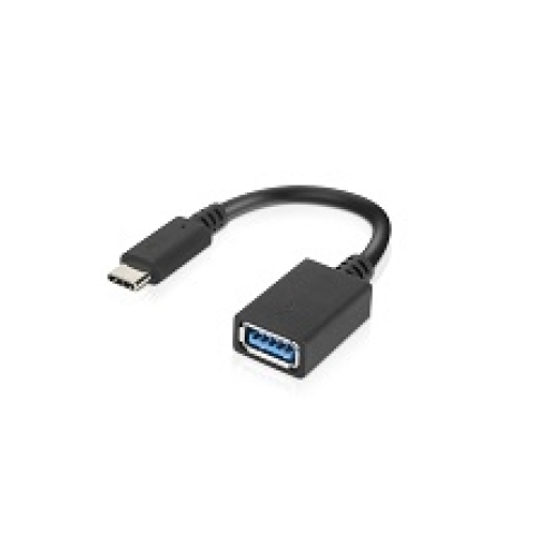 Lenovo LenovoUSB-CtoUSB-AAdapter câble USB 0,14 m 2.0/3.2 Gen 1 (3.1 Gen 1) USB C USB A Noir