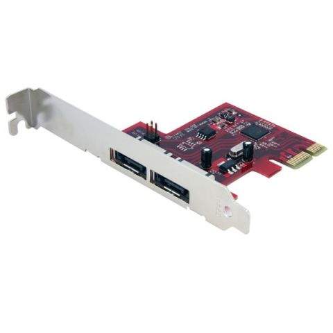 StarTech.com Carte contrôleur 2 ports SATA 6Gbps PCI Express eSATA
