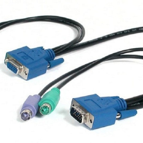 NewStar Ultra Thin 3-in-1 KVM Switch Cable