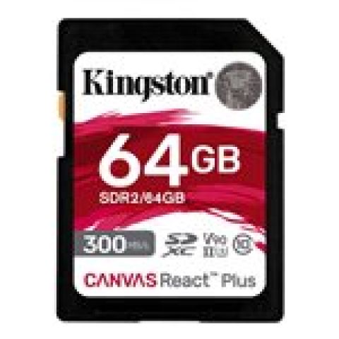 Kingston Technology Canvas React Plus 64 Go SD UHS-II Classe 10