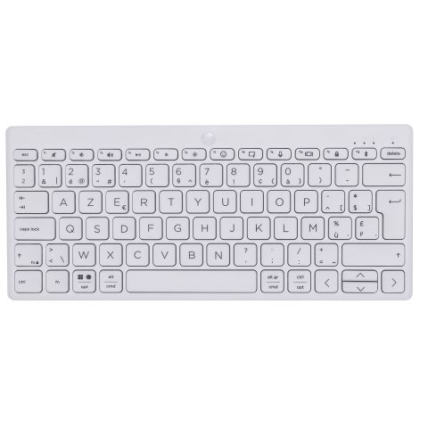HP 350 Compact Multi-Device Bluetooth Keyboard clavier Maison AZERTY Belge Blanc