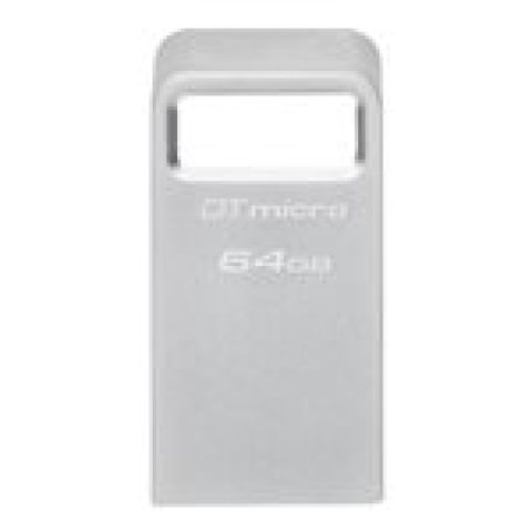 Kingston Technology DataTraveler Micro lecteur USB flash 64 Go USB Type-A 3.2 Gen 1 (3.1 Gen 1) Argent