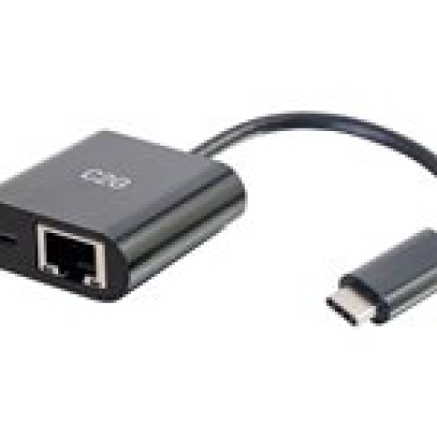 C2G USB C to Ethernet Adapter With Power Delivery