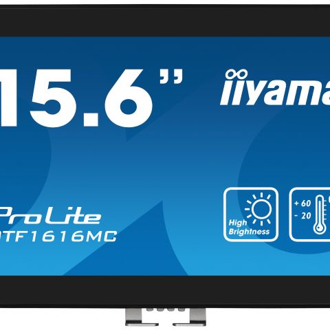 iiyama ProLite OTF1616MC-B1 écran plat de PC 39,6 cm (15.6") 1920 x 1080 pixels Full HD Écran tactile Noir