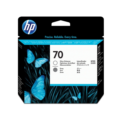 HP 70 Gloss Enhancer and Grey Printhead