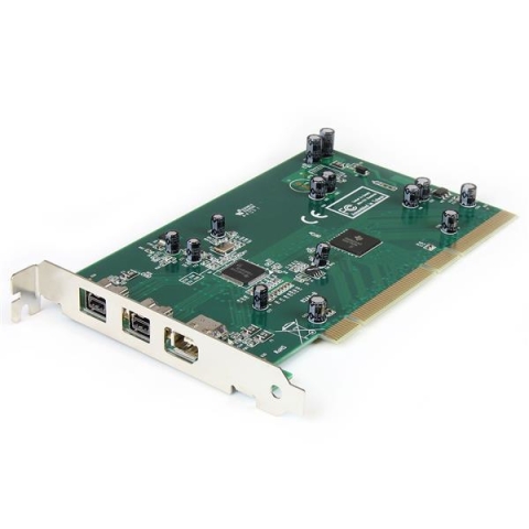 3 Port PCI 1394b FireWire Adapter Card