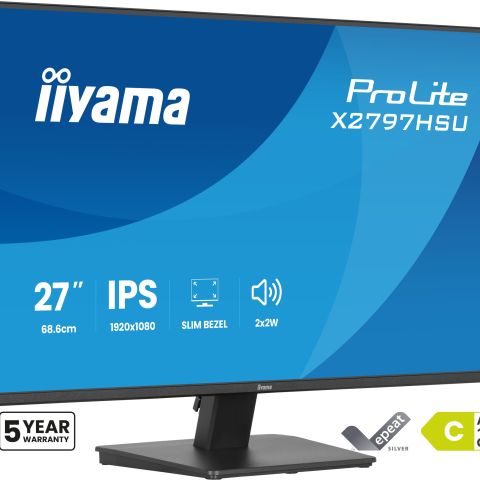 iiyama ProLite X2797HSU-B1 écran plat de PC 68,6 cm (27") 1920 x 1080 pixels Full HD Noir