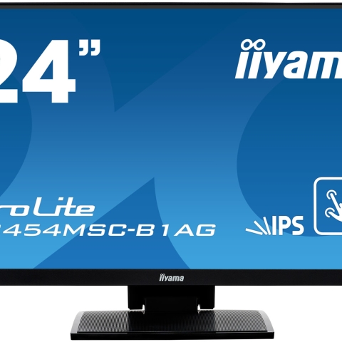 iiyama ProLite T2454MSC-B1AG moniteur à écran tactile 60,5 cm (23.8") 1920 x 1080 pixels Plusieurs pressions Multi-utilisateur Noir