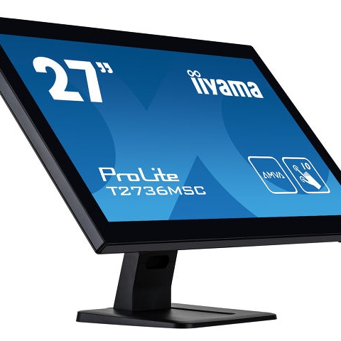 iiyama ProLite T2736MSC-B1 moniteur à écran tactile 68,6 cm (27") 1920 x 1080 pixels Plusieurs pressions Noir