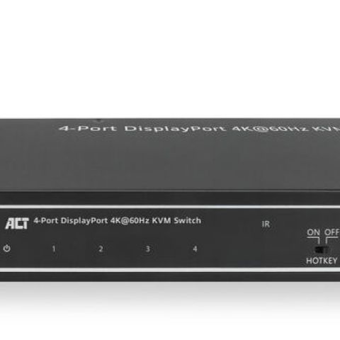 ACT Commutateur KVM DisplayPort 4K@60Hz à 4 ports