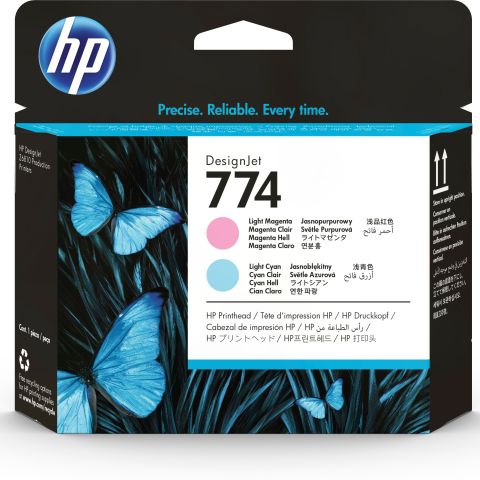 HP 774 Original Cyan, Magenta clair