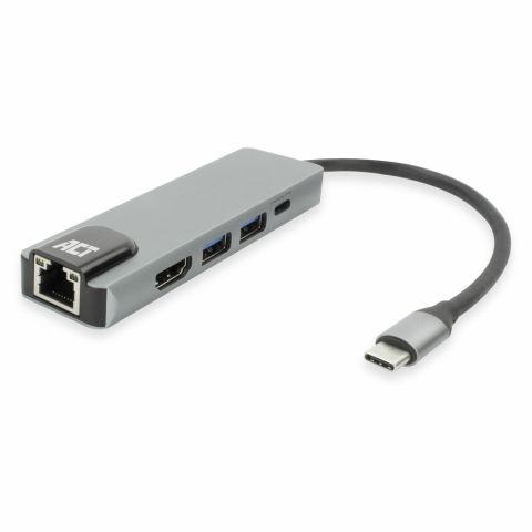 ACT AC7091 station d'accueil Avec fil USB 3.2 Gen 1 (3.1 Gen 1) Type-C Gris
