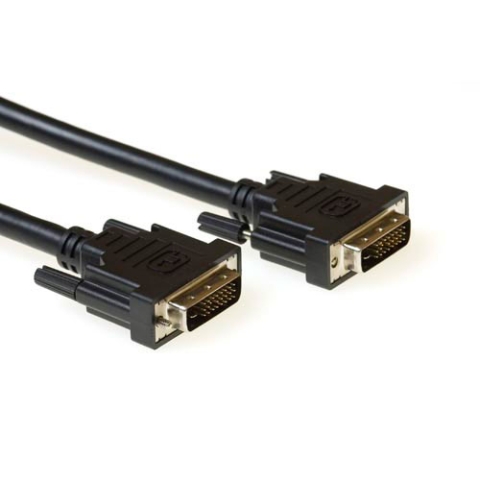 ACT DVI-D Dual Link connection cable male-male 1.8 m câble DVI 1,8 m Noir