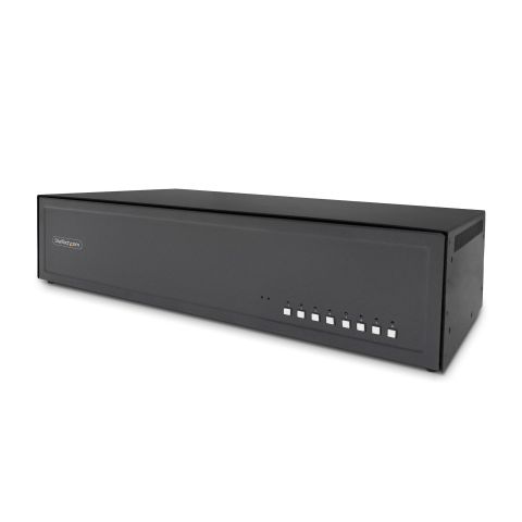 StarTech.com Switch KVM Sécurisé à 8 Ports pour 2 Moniteurs, DVI, NIAP 4.0 KVM de Bureau, Boîtier Métallique, Port CAC, Commutateur KVM, Made in USA