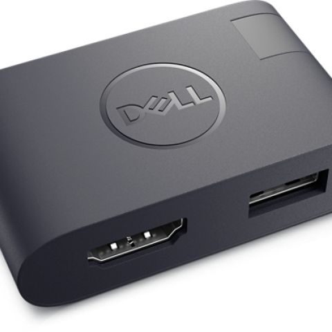 DELL DA20 USB Type-C HDMI + USB Noir