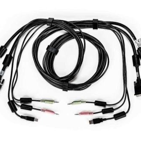 CABLE ASSY 2-DVI-I/1-USB/2-AUDIO 6FT