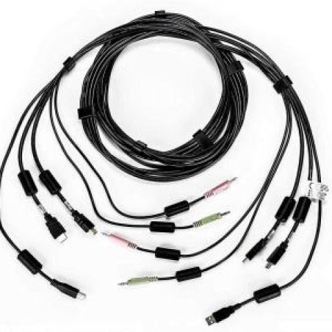 CABLE ASSY 2-HDMI/1-USB/2-AUDIO 10FT