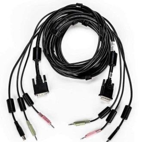 CABLE ASSY 1-DVI-I/1-USB/2-AUDIO 10FT