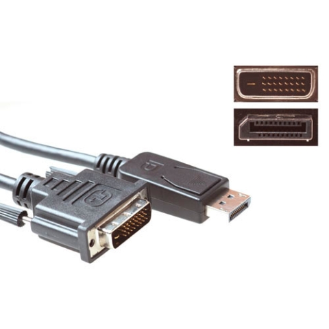 ACT AK3995 câble vidéo et adaptateur 1,8 m DisplayPort DVI-D Noir