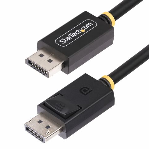 StarTech.com Câble DisplayPort 2.1 de 3m, Câble DisplayPort DP40 Certifié VESA avec UHBR10/HDR/HDCP 2.2, 8K 60Hz/4K 144Hz avec DSC 1.2a, 40Gbps, Câble DP 2.1,Câble pour Moniteur UHD, M/M